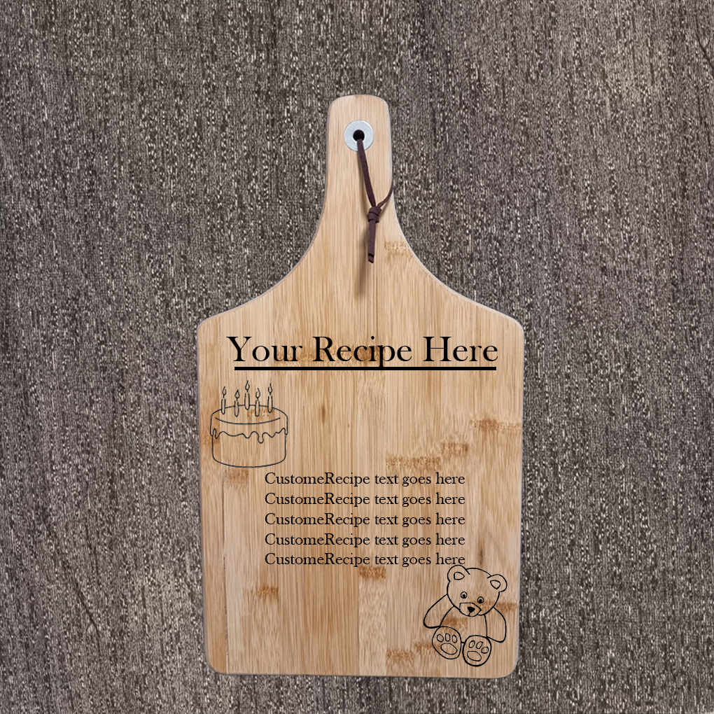 Bamboo Serving Paddle - Custom Engraving