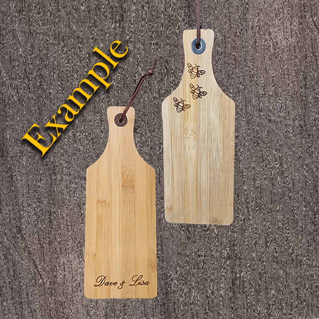 Bamboo Serving Paddle - Custom Engraving